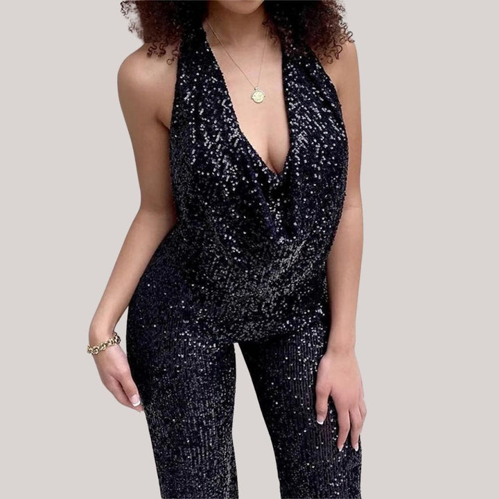 CHLOE™ - Elegant Glitter Jumpsuit