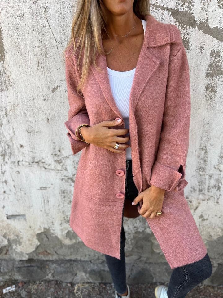 Ellie™ | Long Knit Coat