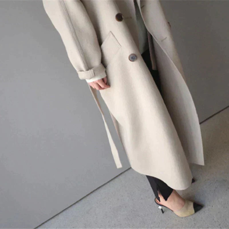 Kaitlyn™ | Elegant Wool-Blend Long Coat