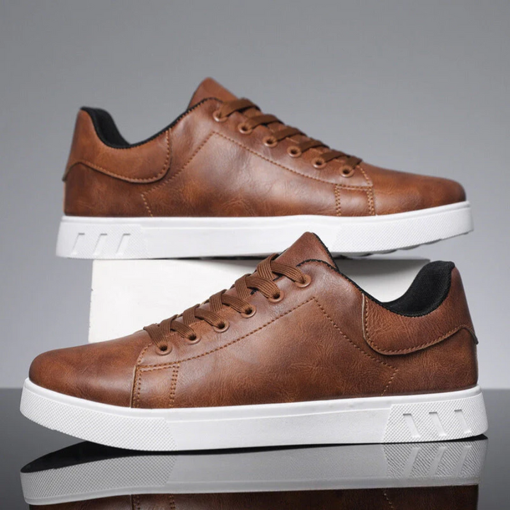 Josef ™ | Stylish Brown Leather Sneakers