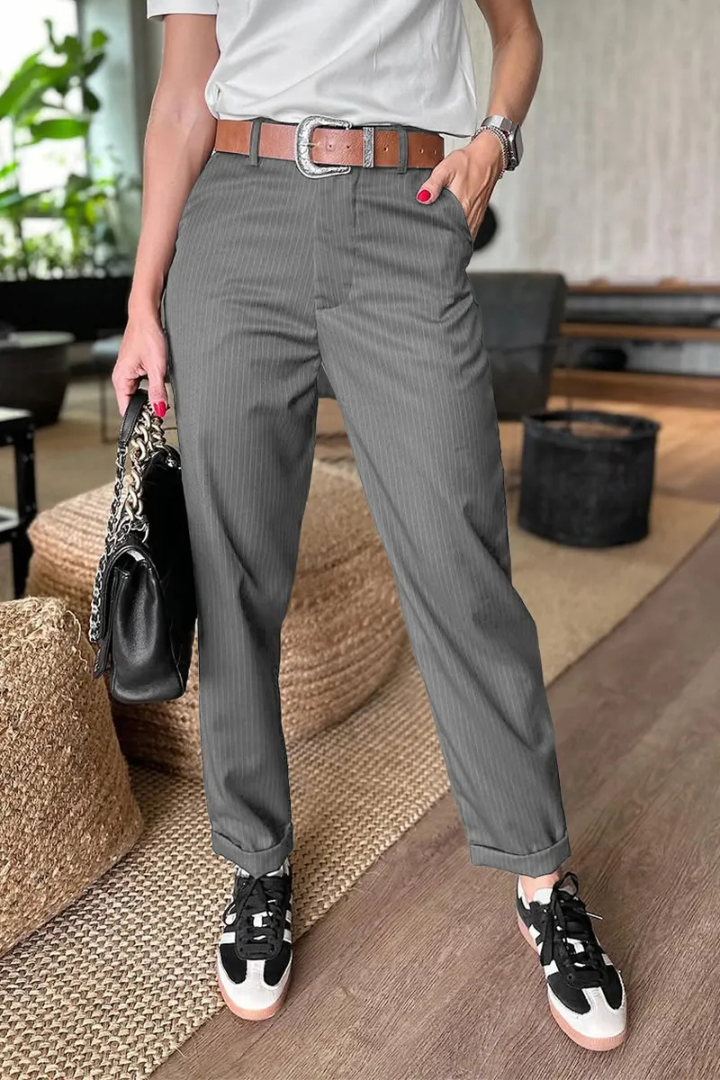 Daphne™ | Pinstripe Tailored Trousers