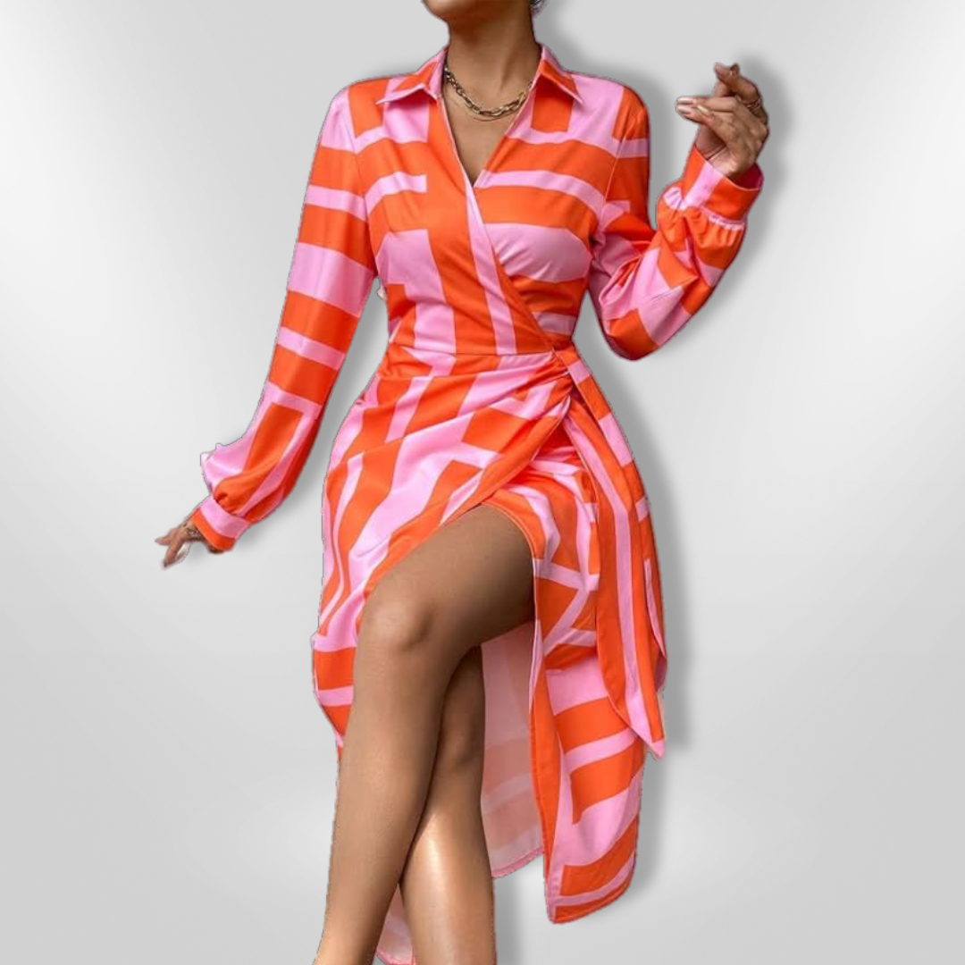 Beatrice™ | Printed Wrap Dress