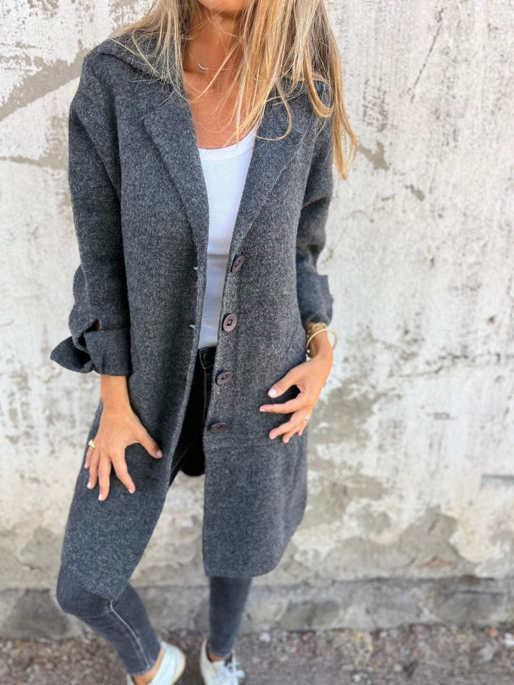 Ellie™ | Long Knit Coat