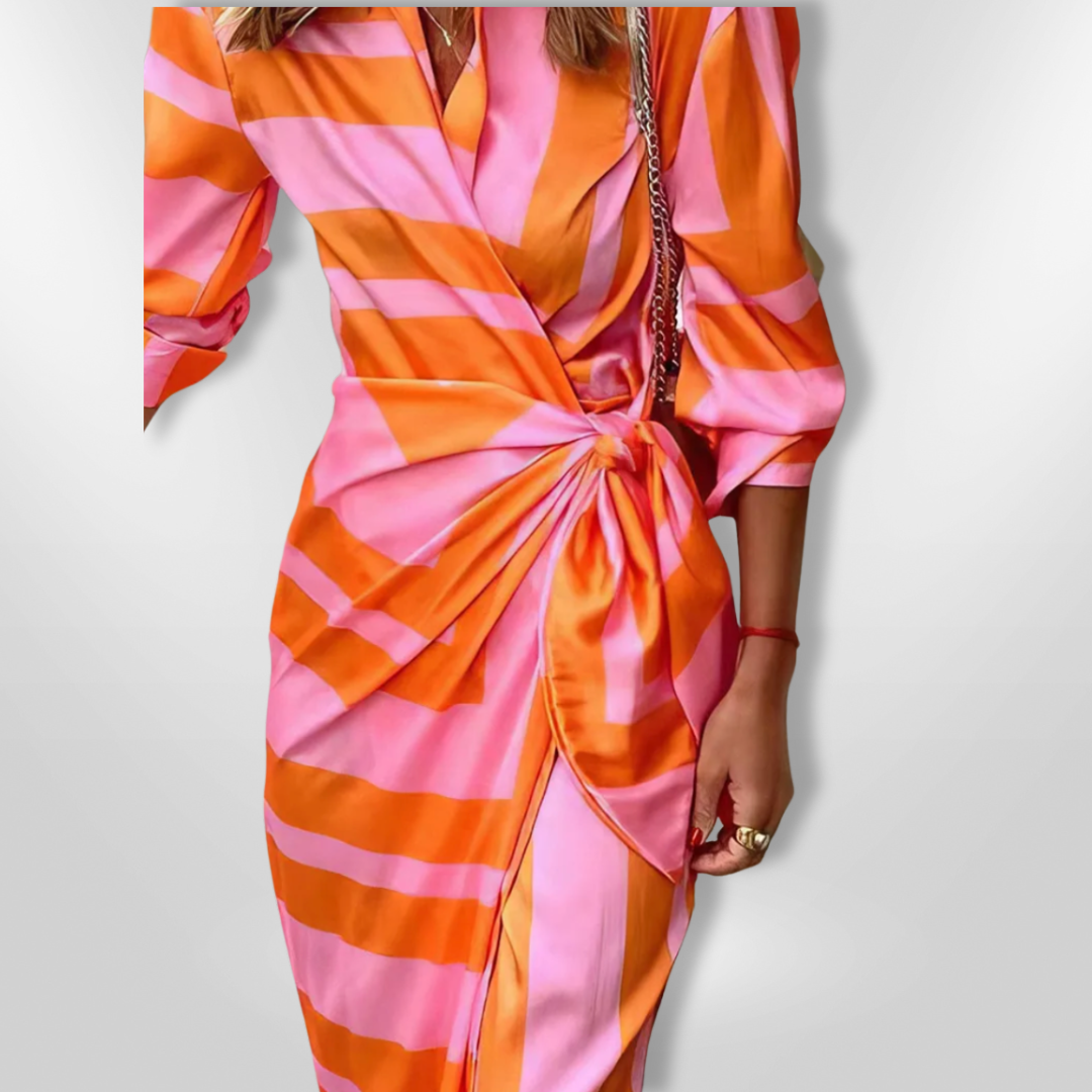 Beatrice™ | Printed Wrap Dress