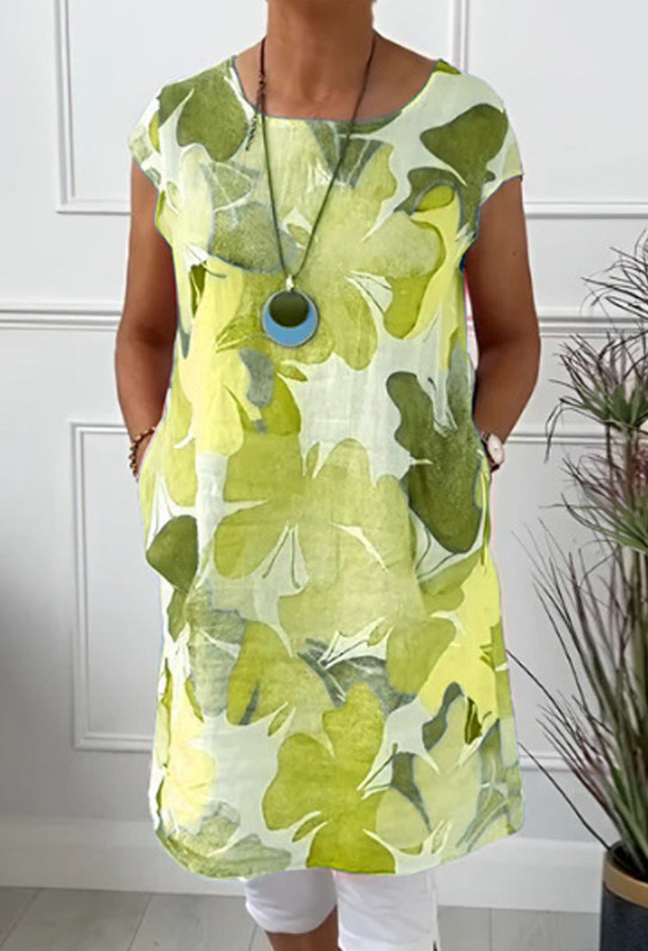 Jill™ | Comfortable Dress With Butterfly Print