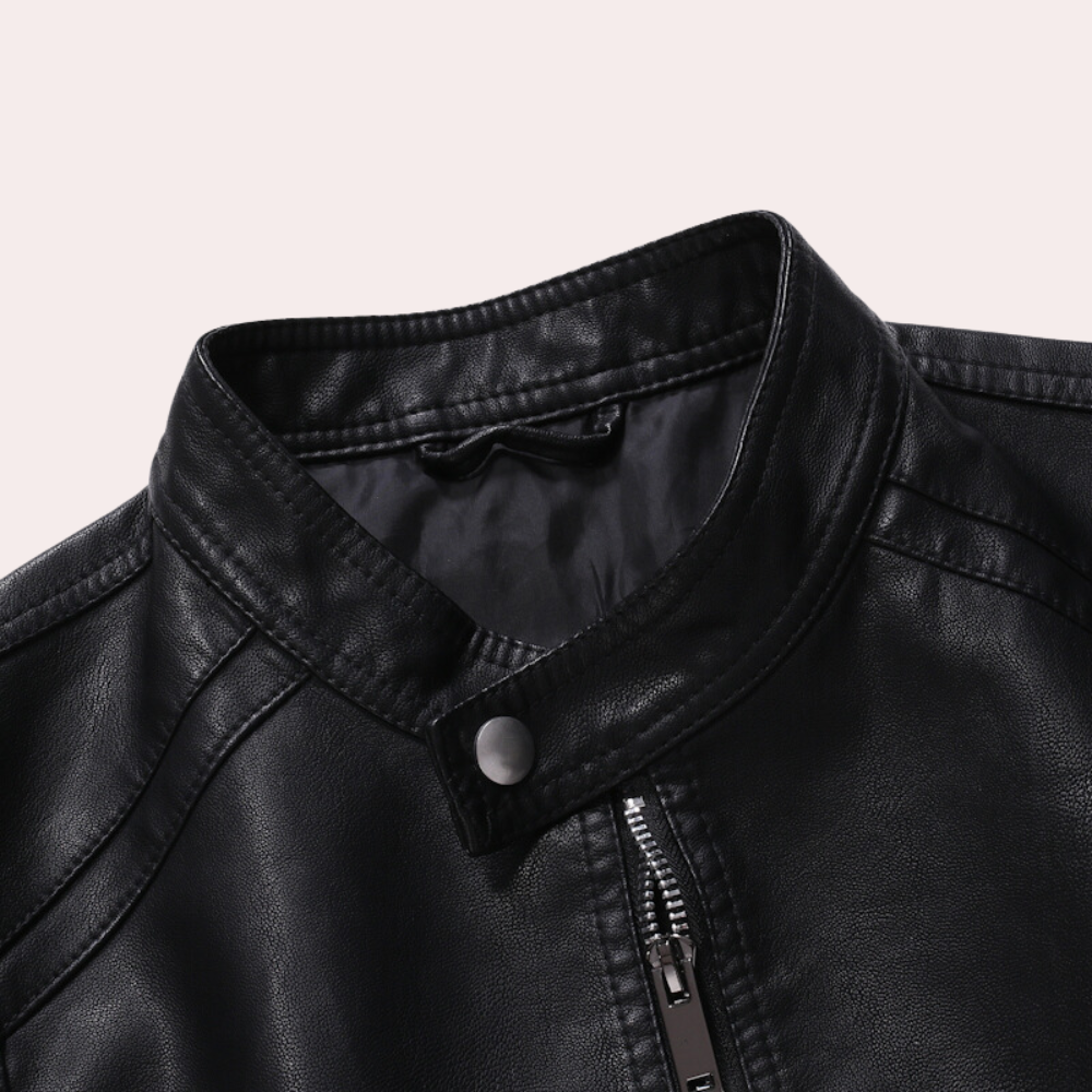 Magnus ™ | Sleek Leather Biker Jacket