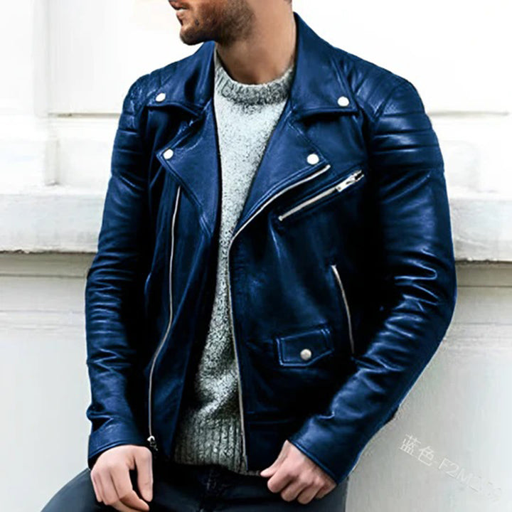 Niels ™ | Classic Leather Biker Jacket for Men