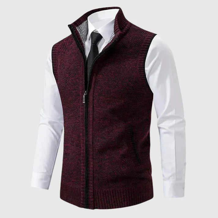 Louis™ | Stylish Zip-Up Knit Vest