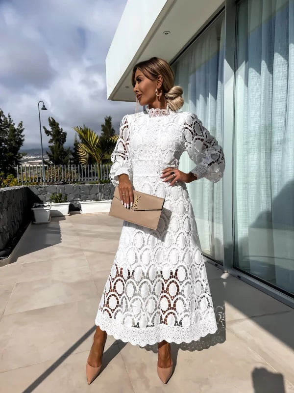 Savannah™ | Stylish French Lace Dress