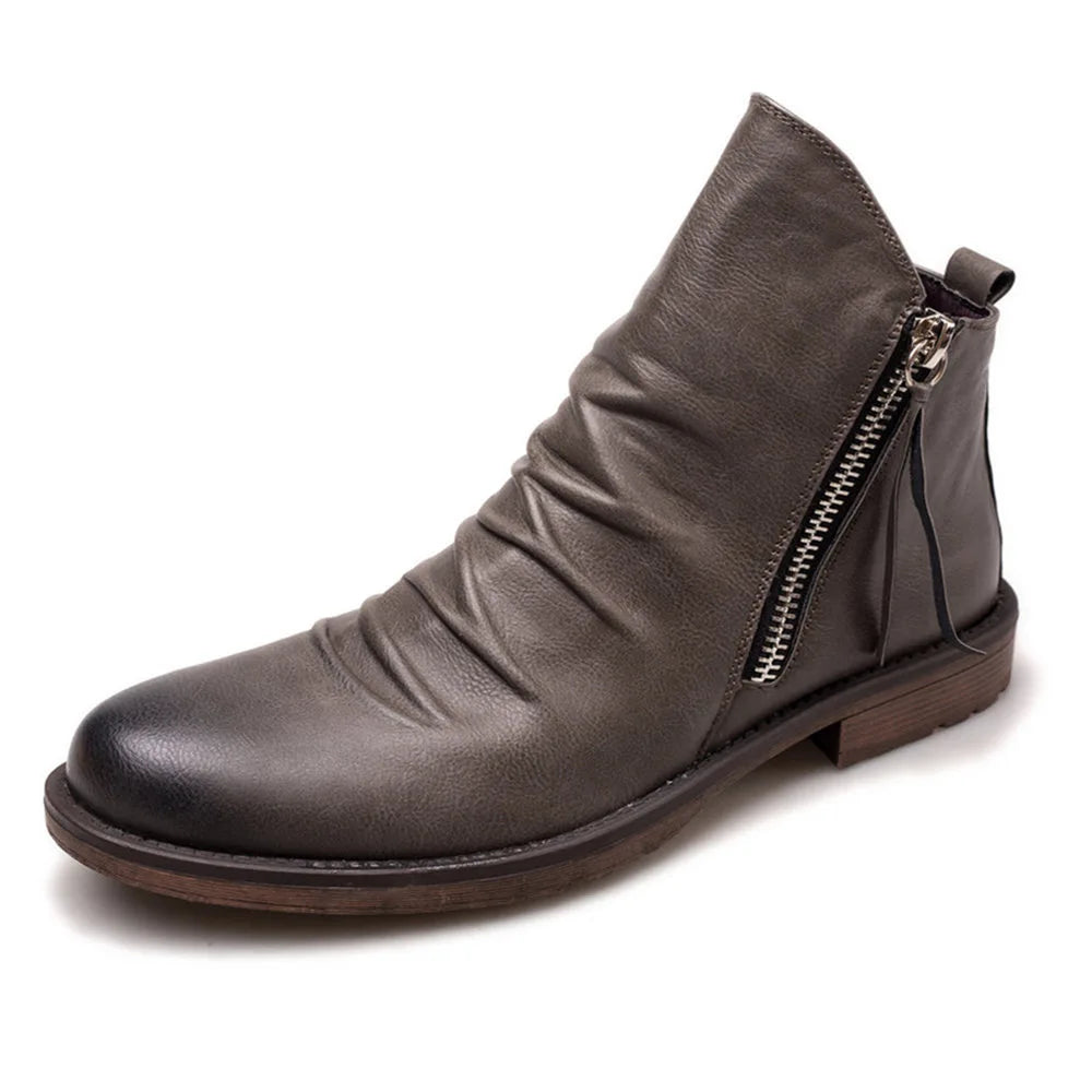 Anker™ | Stylish Zip-Up Ankle Boots