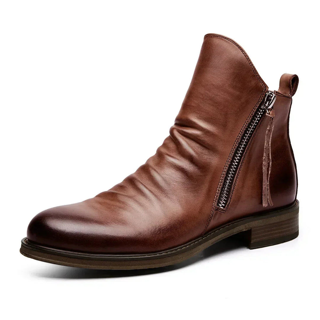 Anker™ | Stylish Zip-Up Ankle Boots