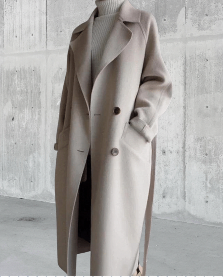 Kaitlyn™ | Elegant Wool-Blend Long Coat