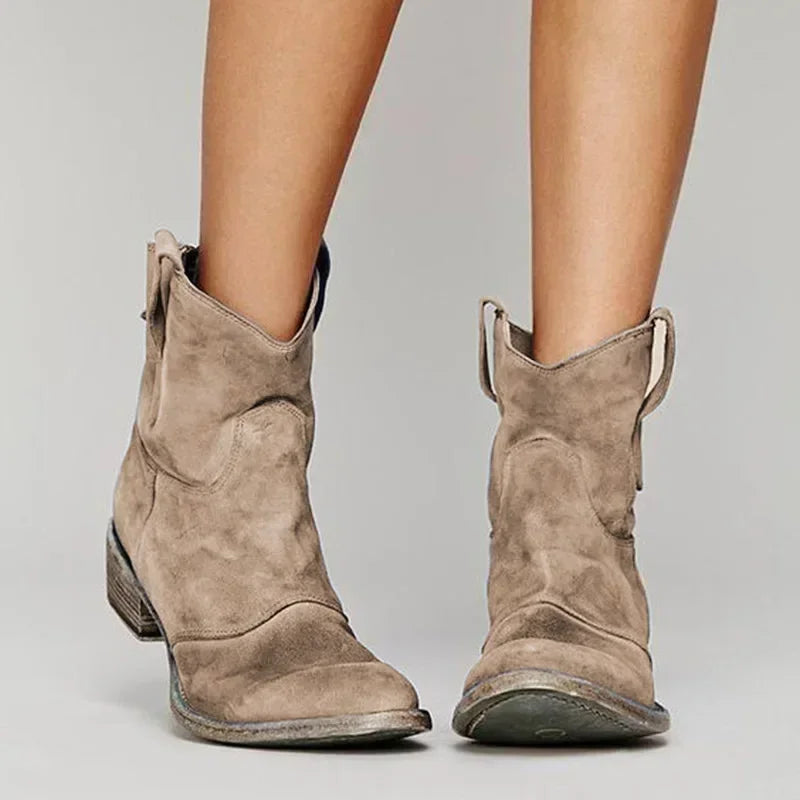 Willow™ | Vintage Cowboy Ankle Boots