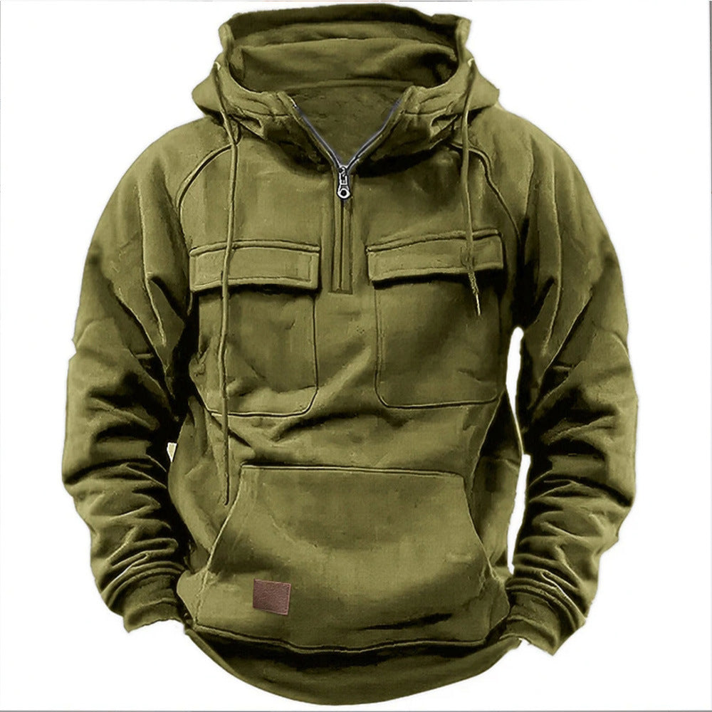 Heino ™ | Stylish Zip-Up Utility Hoodie