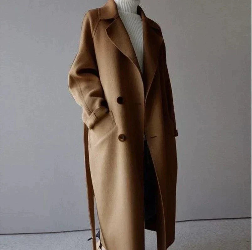 Kaitlyn™ | Elegant Wool-Blend Long Coat