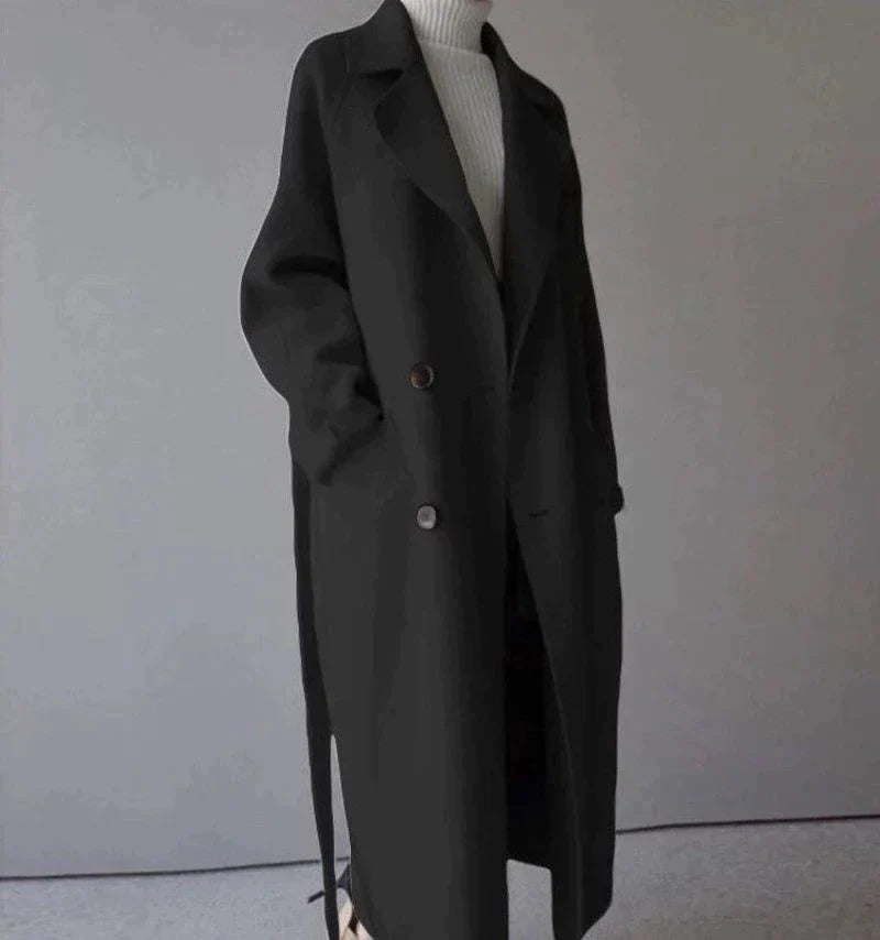 Kaitlyn™ | Elegant Wool-Blend Long Coat