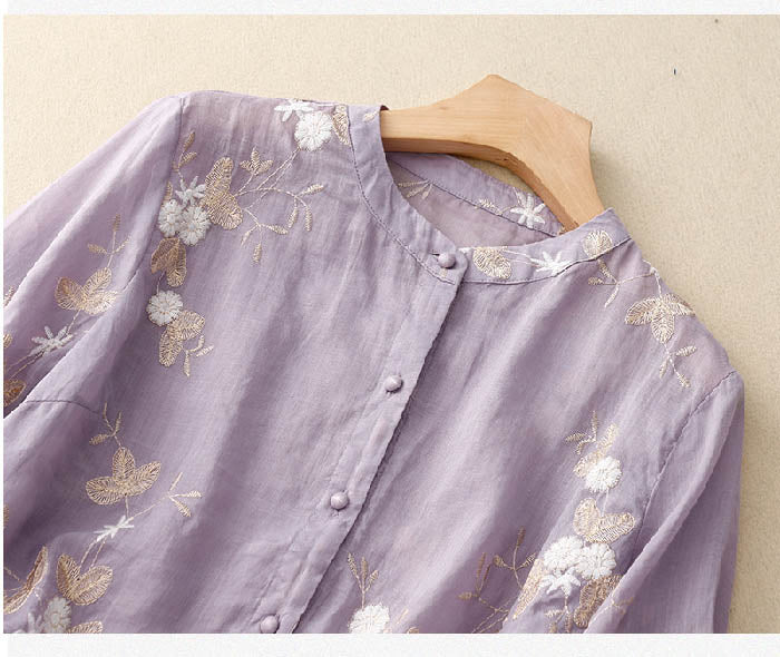 Camila™ | Elegant Embroidered Blouse